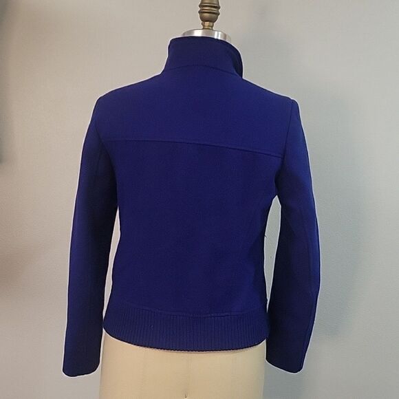 attention royal blue Bomber Jacket, size small - Picture 3 of 6
